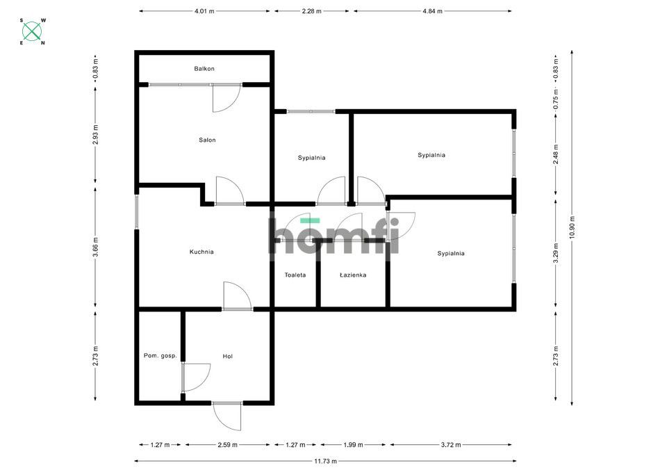 Przestronne mieszkanie 4 pokojowe przy Metrze - Mieszkanie - Sprzedaż - Warszawa, Targówek / Targówek Mieszkaniowy