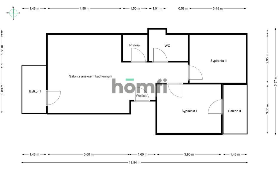 3 pokoje, 2 balkony, Bażantów|umeblowane|Parking - Mieszkanie - Wynajem - Katowice, Piotrowice