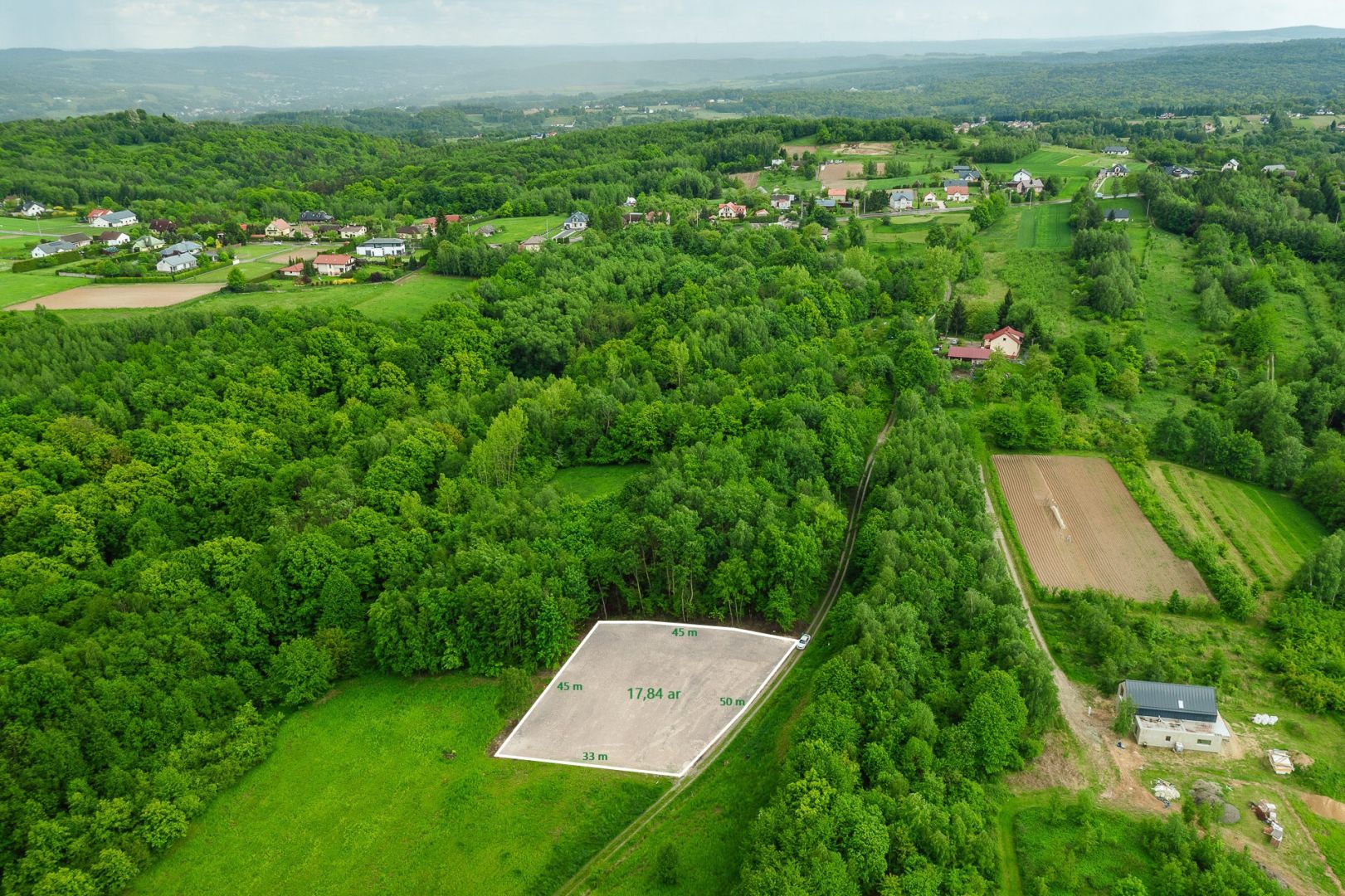 For Sale: Scenic Building Plot – 1,784 m² | Tyczyn near Rzeszów - Ділянка - Продаж - Rzeszowski, Tyczyn