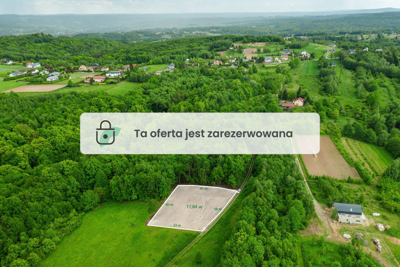 For Sale: Scenic Building Plot – 1,784 m² | Tyczyn near Rzeszów - Plot - Sale - Rzeszowski, Tyczyn