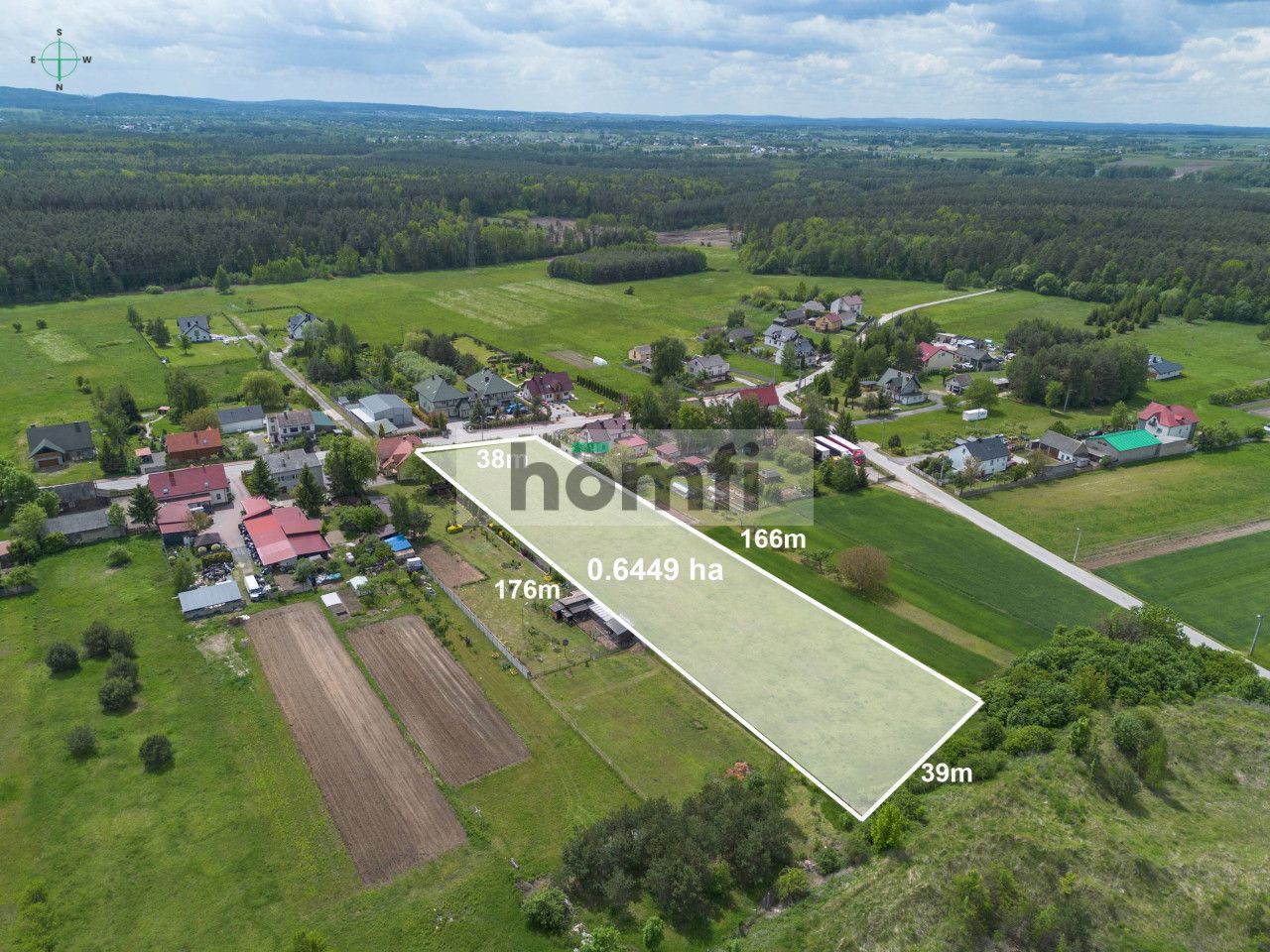 Rozwojowa działka Kostomłoty Drugie - Działka - Sprzedaż - Kielecki, Miedziana Góra / Kostomłoty Drugie