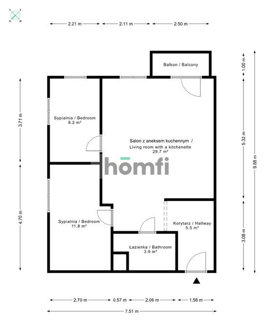Do wynajęcia 3 pokoje i miejsce postojowe przy ulicy Gagarina - Mieszkanie - Wynajem - Wrocław, Fabryczna / Muchobór Wielki