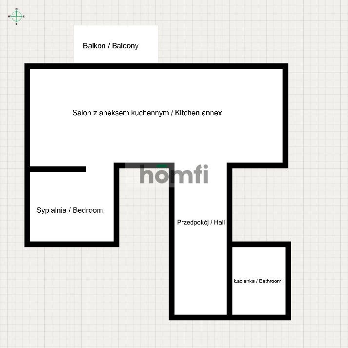 2 pokoje Józefowiec balkon - Mieszkanie - Wynajem - Katowice, Józefowiec