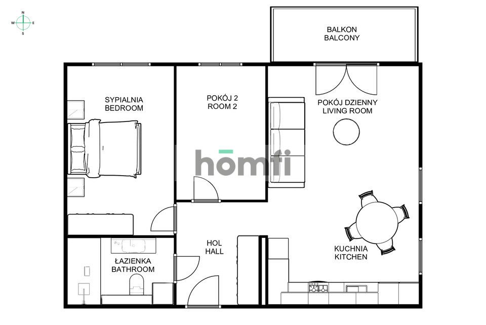 3-pokojowe na Stabłowicach + parking + balkon - Квартира - Оренда - Wrocław, Fabryczna / Stabłowice