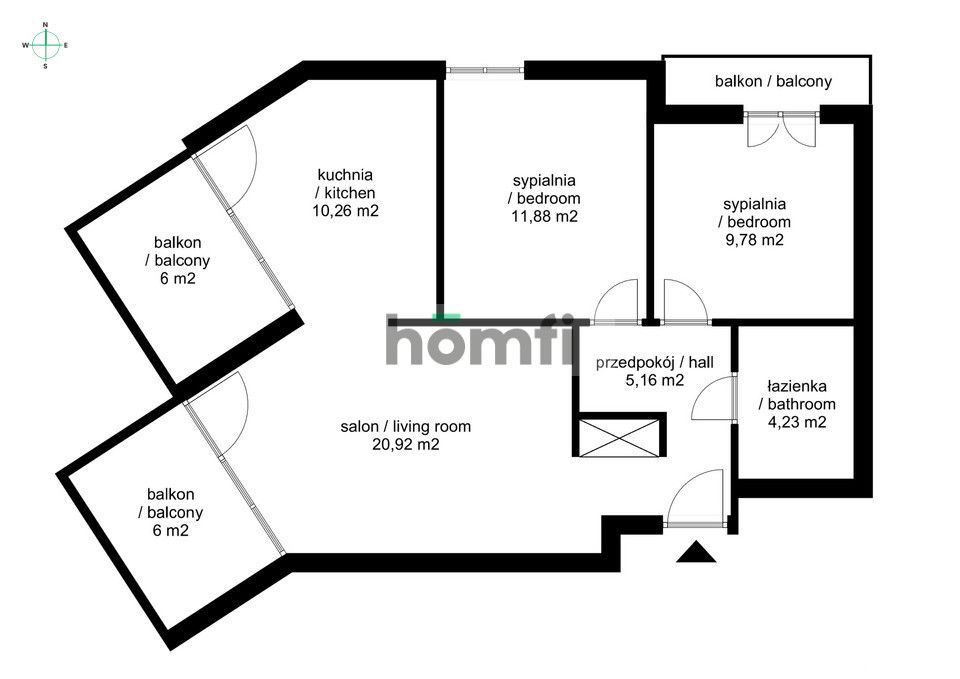 "Tarasy Verona" | 3 pokoje | 3 duże balkony | garaż, winda, komórka lokatorska - Mieszkanie - Sprzedaż - Kraków, Krowodrza / Bronowice