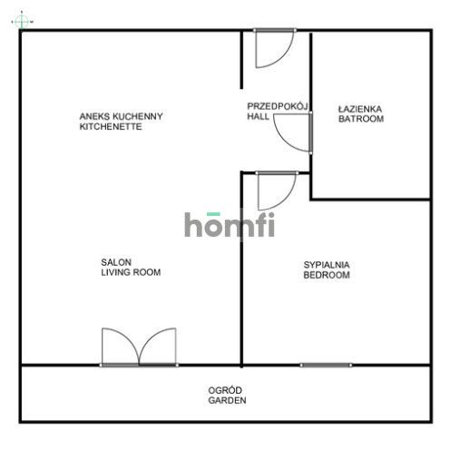 Charming two-room apartment with garden and parking - Квартира - Оренда - Gdańsk, Jasień