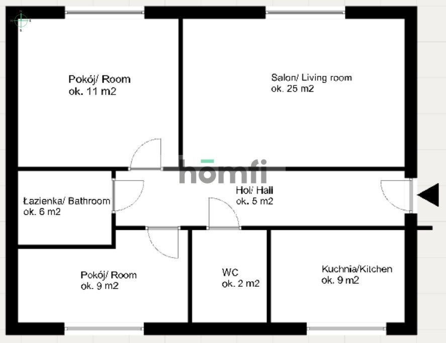 3 separate rooms| Metro Natolin | Kabacki Forest - Квартира - Оренда - Warszawa, Ursynów