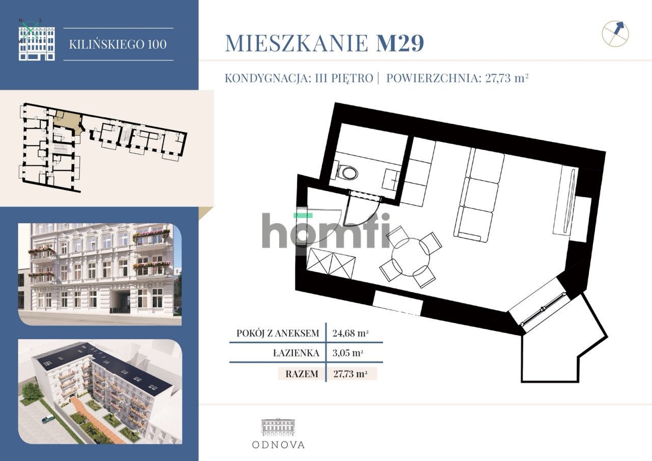 Decomposed M1 close to Sienkiewicza Park - Квартира - Продаж - Łódź, Śródmieście