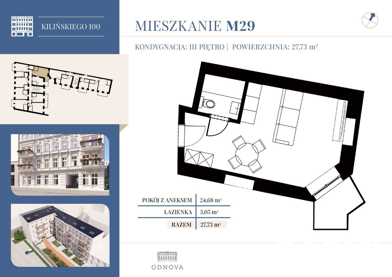 Decomposed M1 close to Sienkiewicza Park - Квартира - Продаж - Łódź, Śródmieście