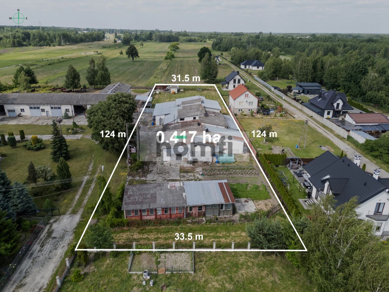 Production buildings of the former butcher shop with a plot of land - Комерційне приміщення - Продаж - Radomski, Skaryszew / Maków Nowy