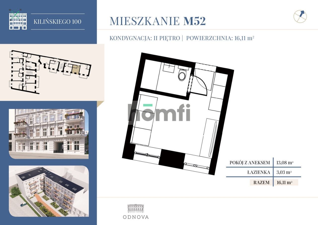 Wysoka kawalerka przy Parku Sienkiewicza - Mieszkanie - Sprzedaż - Łódź, Śródmieście