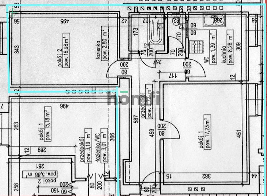 2 separate rooms - 58 m2 to let in Nowa Huta - Квартира - Оренда - Kraków, Nowa Huta