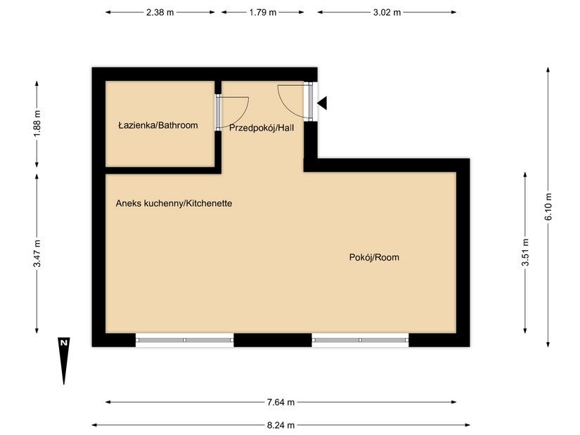 Atmospheric studio apartment in the very center of Ogrodowa - Apartment - Rent - Warszawa, Wola / Mirów