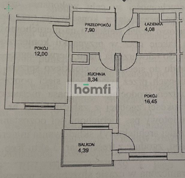 2 rooms flat with balcony Jagodno 2600 PLN - Квартира - Оренда - Wrocław, Krzyki / Jagodno