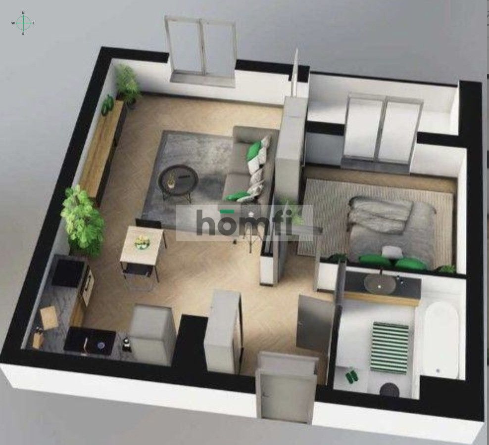 Comfortable 2-room apartment – Strefa Progress - Apartment - Rent - Łódź, Śródmieście