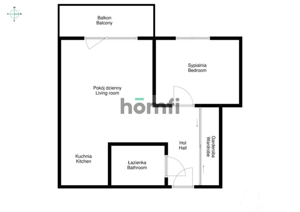 Stylish 2 room apartment on Księcia Witolda Street - Apartment - Rent - Wrocław, Śródmieście