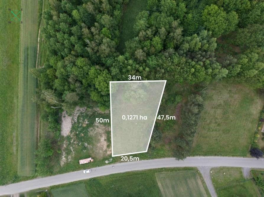 Building plot | Kuźnica Stara | 1271 m² | utilities | zoning plan - Plot - Sale - Kłobucki, Przystajń / Kuźnica Stara