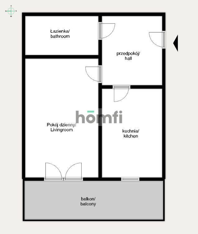 Na sprzedaż 2 pokojowe mieszkanie z ciekawym wydokiem, Włoska, Wola Duchacka - Mieszkanie - Sprzedaż - Kraków, Podgórze / Wola Duchacka