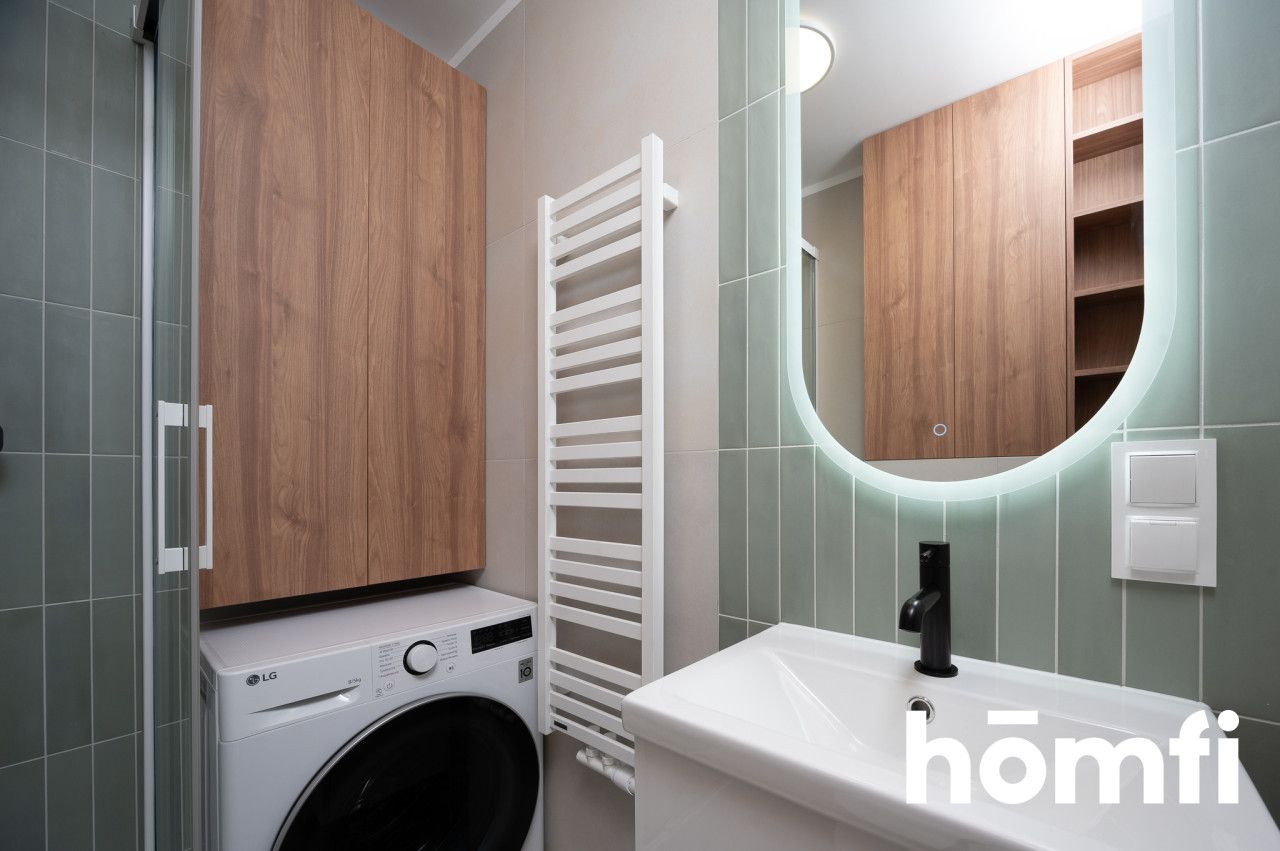 homfi presents a modern 1-room apartment for rent on Na Wrzosach Street – available immediately! - Apartment - Rent - Kraków, Podgórze / Bieżanów-Prokocim
