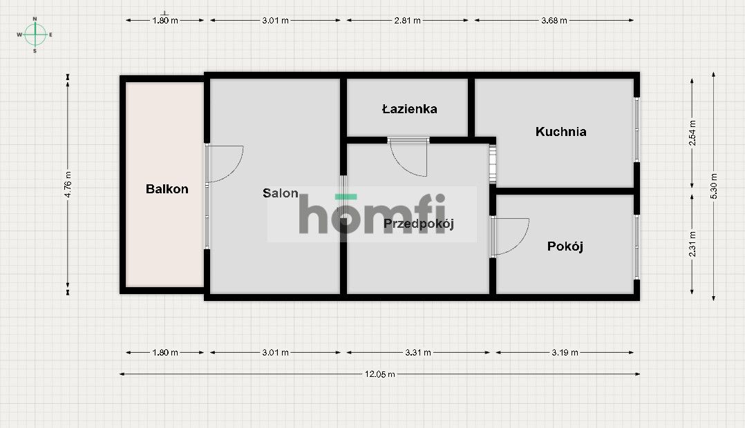 Nowoczesne 2-pokojowe mieszkanie w stylu Glamour - Mieszkanie - Wynajem - Toruń, Bielany