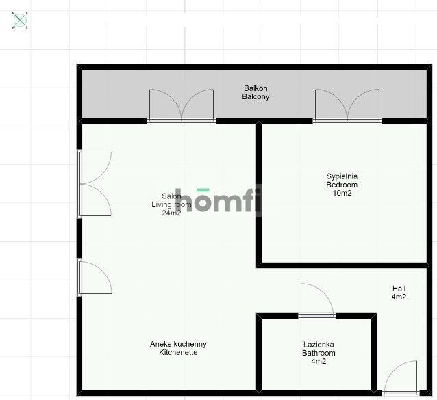 Onebedroom apartment at Dubois Residence - Apartment - Rent - Wrocław, Śródmieście