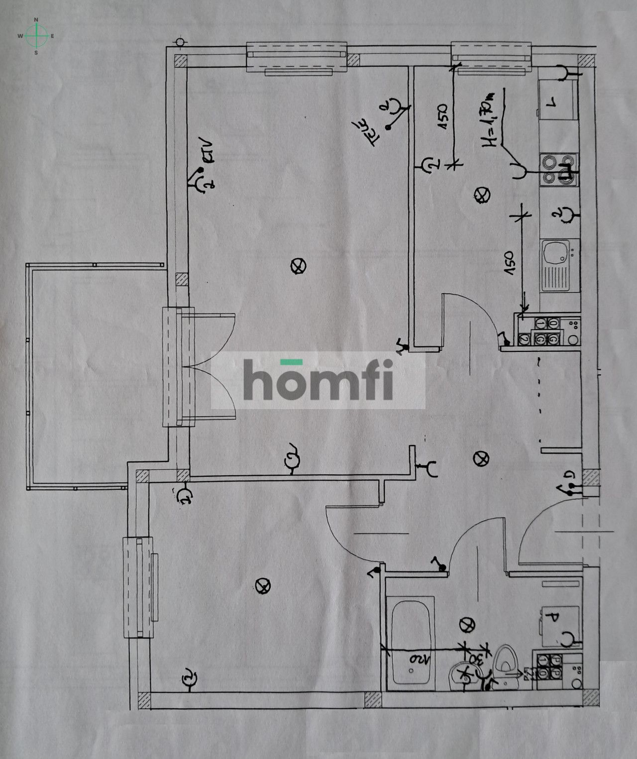 2 rooms with separate kitchen, balcony + basement and garage - Apartment - Sale - Gdańsk, Chełm