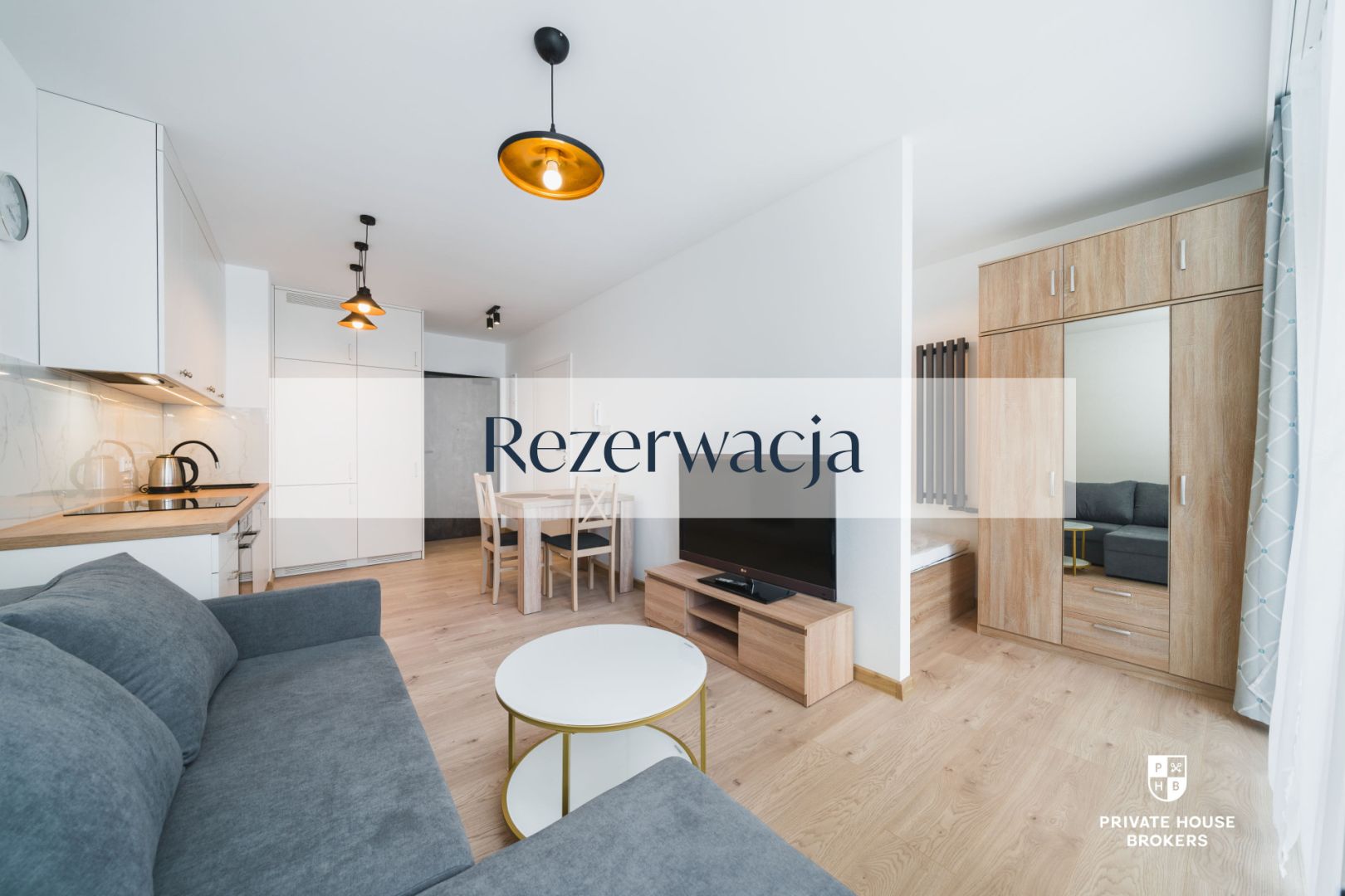 Studio with separate bedroom 28m2 Osiedle KRK Stańczyka - Квартира - Оренда - Kraków, Krowodrza / Bronowice
