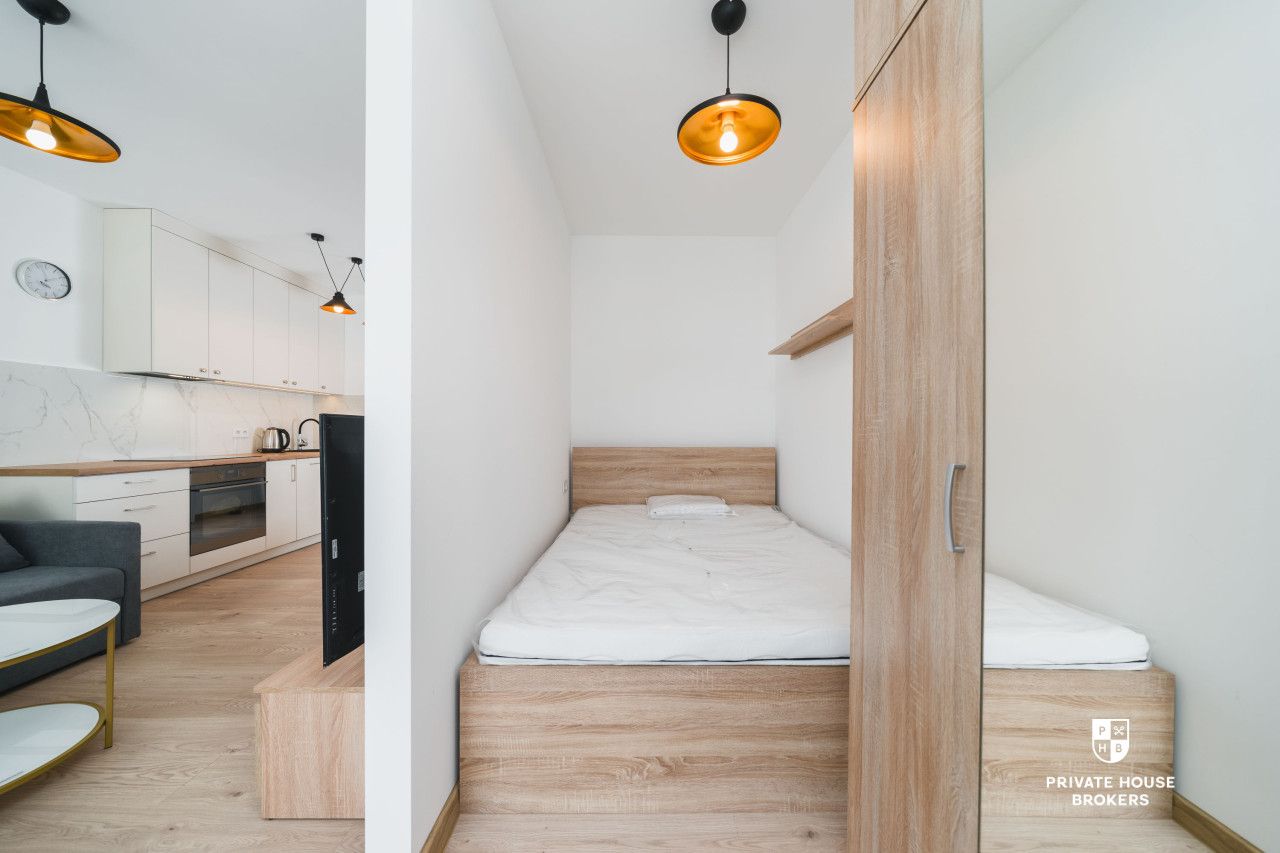 Studio with separate bedroom 28m2 Osiedle KRK Stańczyka - Apartment - Rent - Kraków, Krowodrza / Bronowice