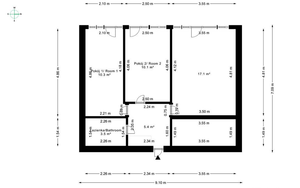 3-room apartment in the heart of Warsaw – Grzybowska Street - Квартира - Продаж - Warszawa, Wola