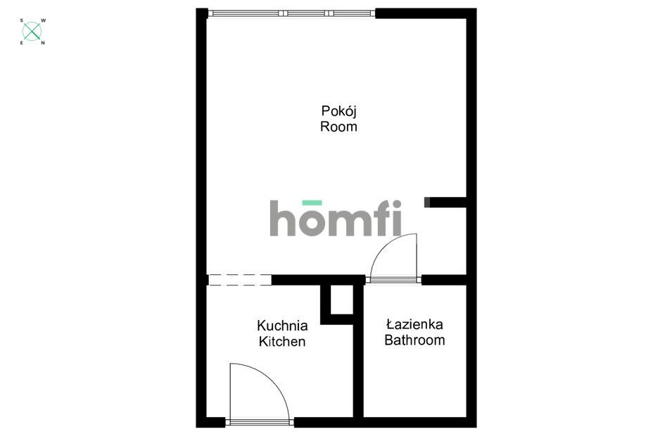 Krakow, Kalinowe - studio with a view of the city, close to Quattro, Serenada - Apartment - Rent - Kraków, Nowa Huta