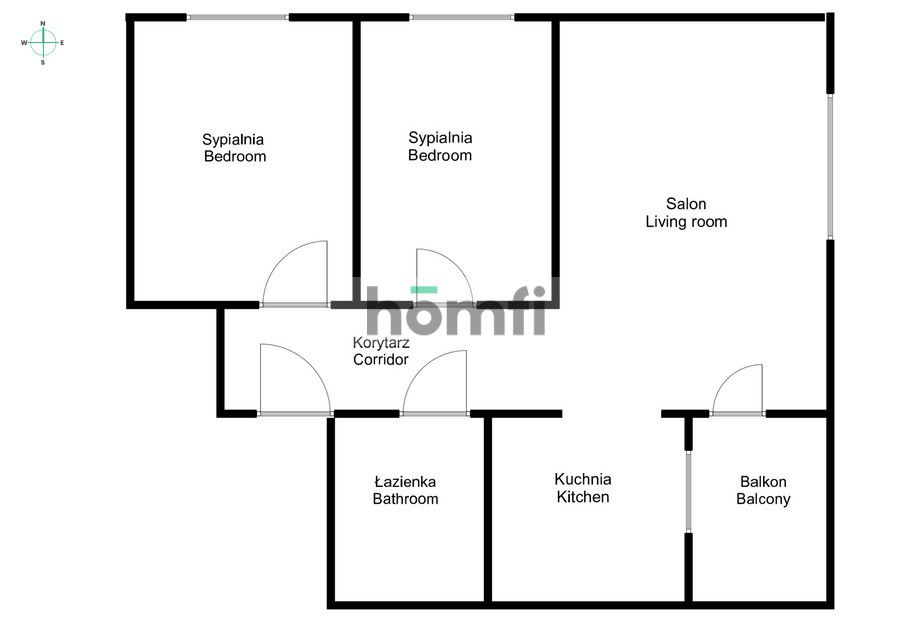 Na sprzedaż - 3 pokoje 59m2 - Os.Oświecenia, Mistrzejowice - Mieszkanie - Sprzedaż - Kraków, Nowa Huta / Mistrzejowice