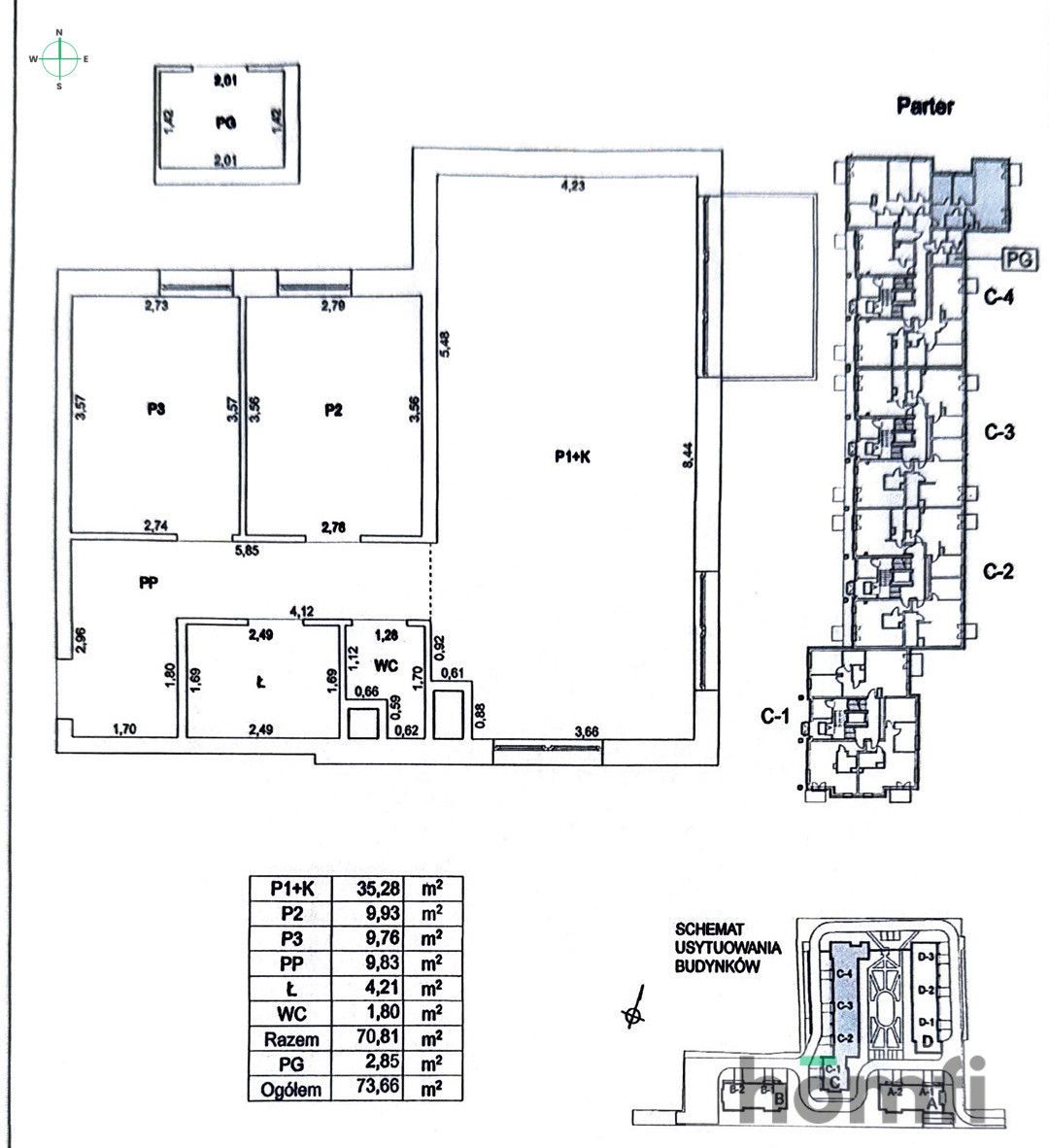 3-pokojowe mieszkanie z garażem i komórką - Mieszkanie - Wynajem - Łódź, Polesie