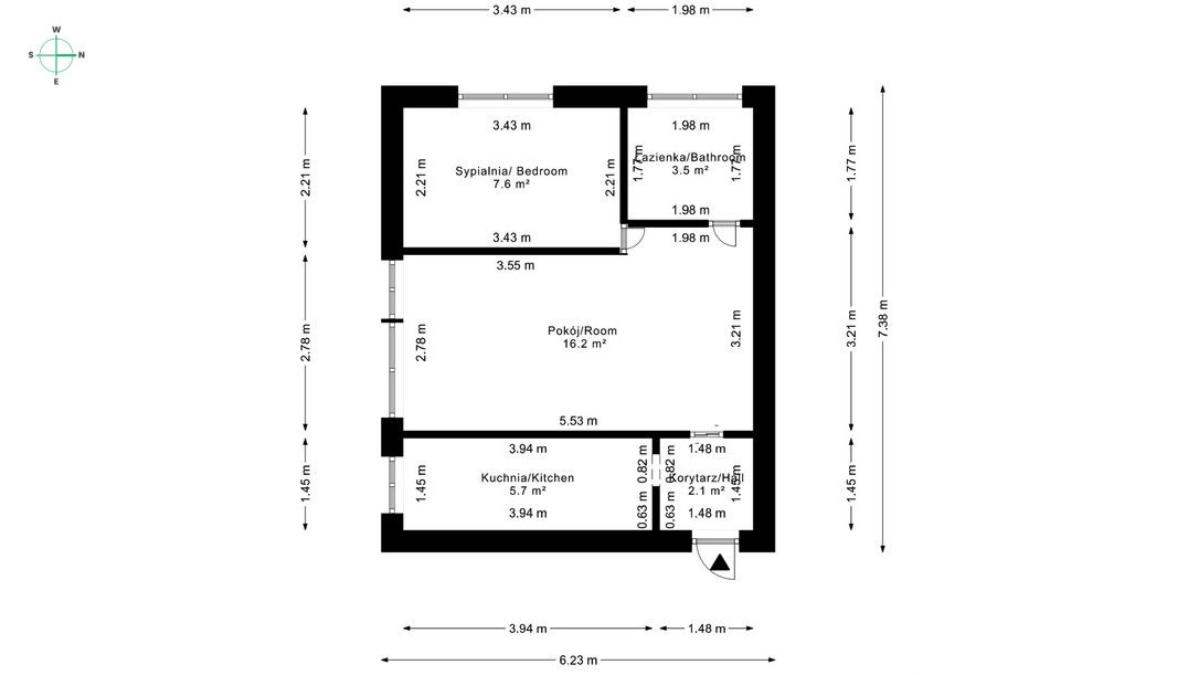 a 2-room apartment for a couple or a single - Apartment - Rent - Warszawa, Praga-Południe / Grochów