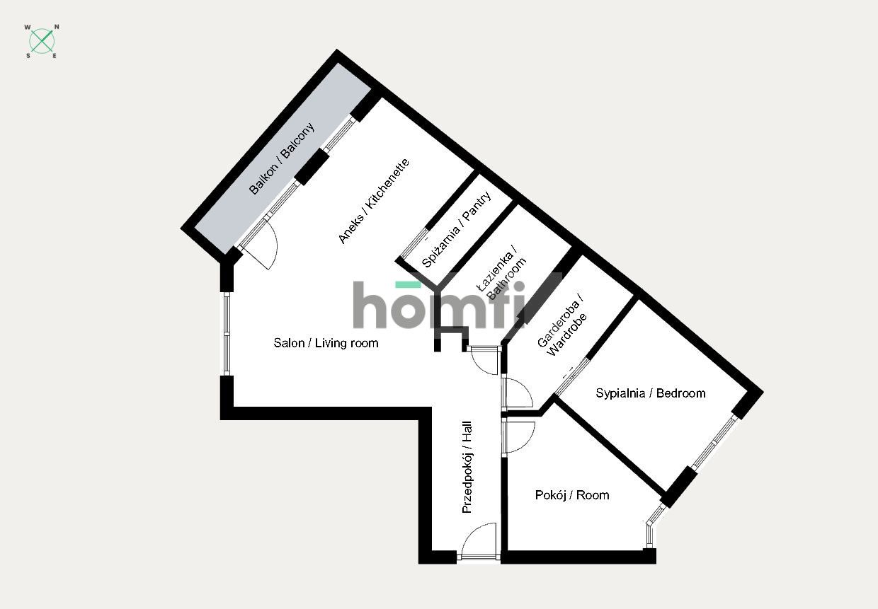 3 rooms | parking 2x | balcony | near Zakopianka - Apartment - Rent - Kraków, Ruczaj