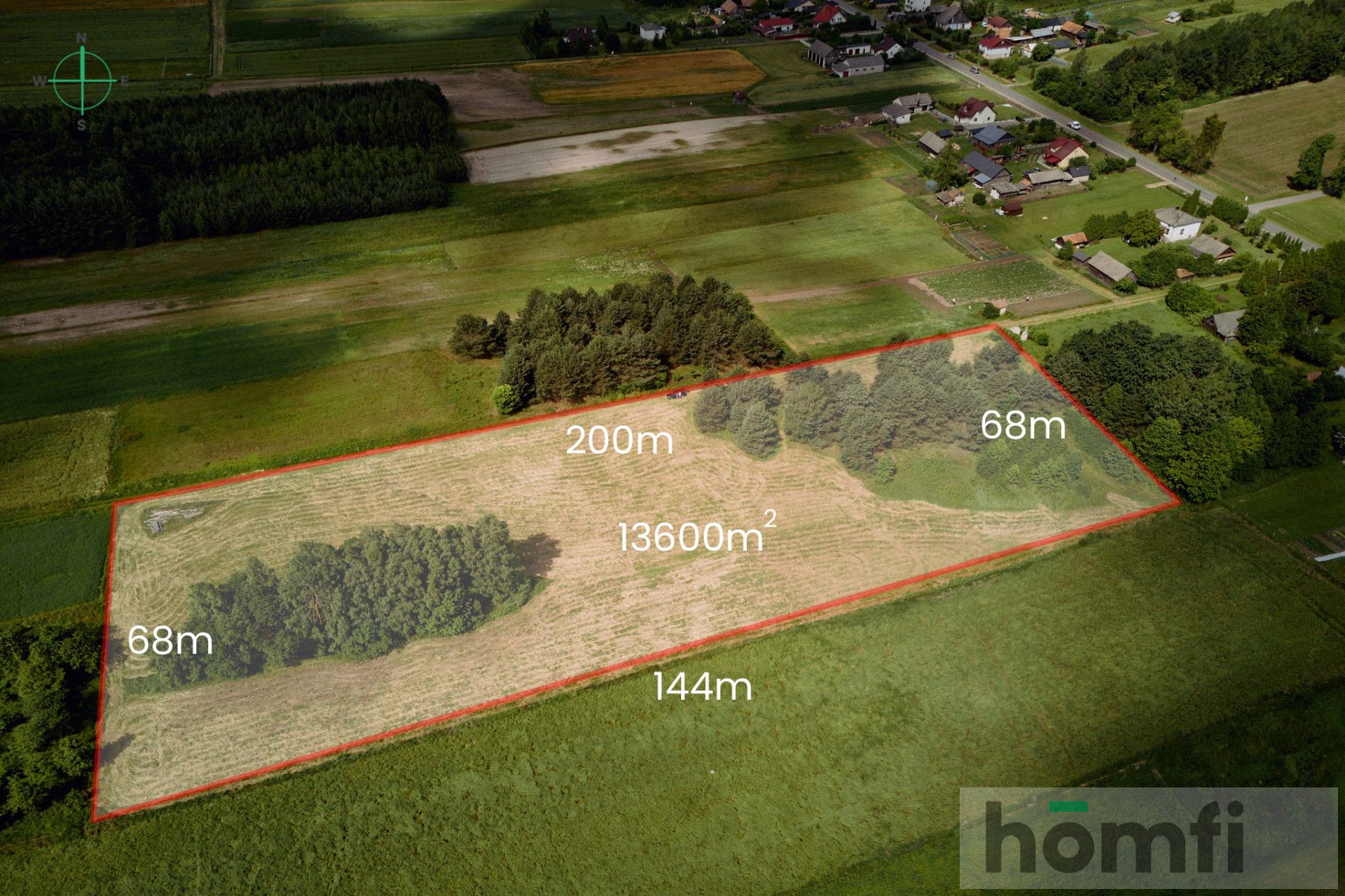 Large plot Kosobudy - Ділянка - Продаж - Zamojski, Zwierzyniec / Kosobudy