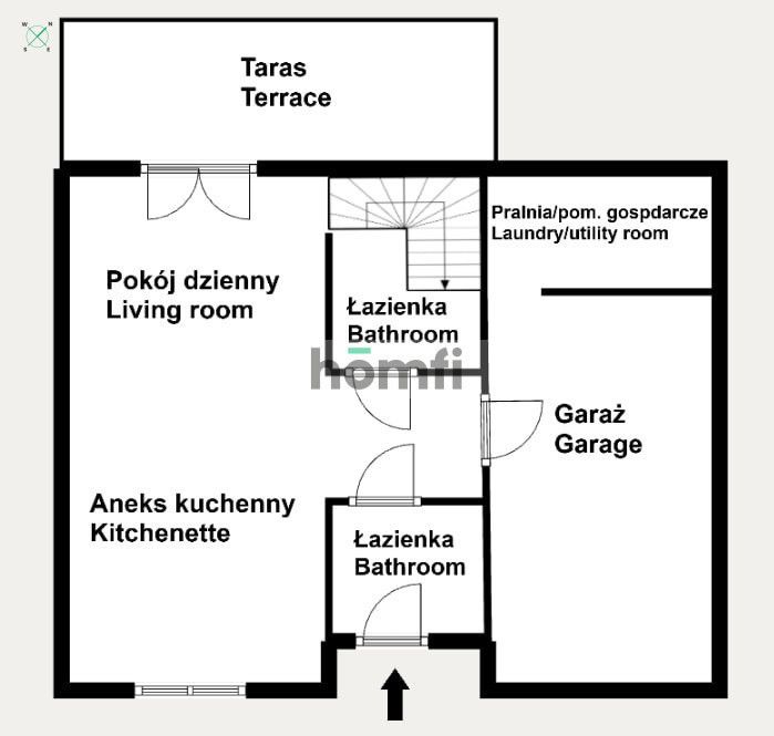 Well-lit, 105m² with a garage built into the building | 246m² plot | garden, terrace, pool, air conditioning | - House - Sale - Krakowski, Zabierzów / Brzezie