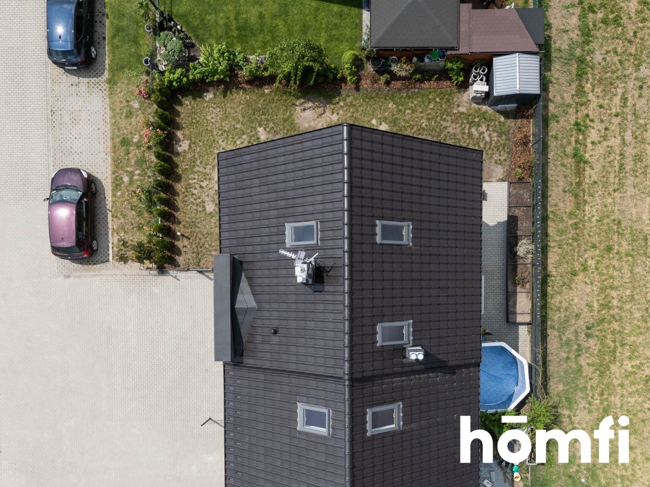 Well-lit, 105m² with a garage built into the building | 246m² plot | garden, terrace, pool, air conditioning | - House - Sale - Krakowski, Zabierzów / Brzezie