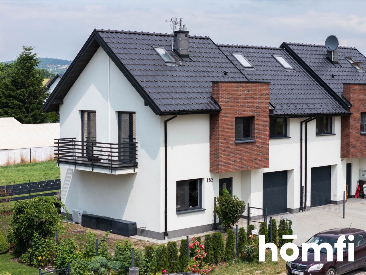 Well-lit, 105m² with a garage built into the building | 246m² plot | garden, terrace, pool, air conditioning | - House - Sale - Krakowski, Zabierzów / Brzezie