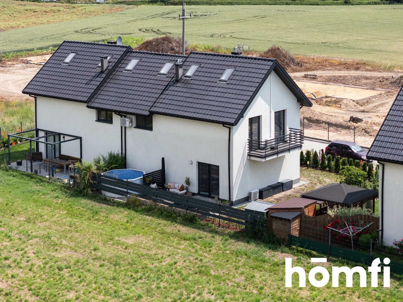 Well-lit, 105m² with a garage built into the building | 246m² plot | garden, terrace, pool, air conditioning | - House - Sale - Krakowski, Zabierzów / Brzezie