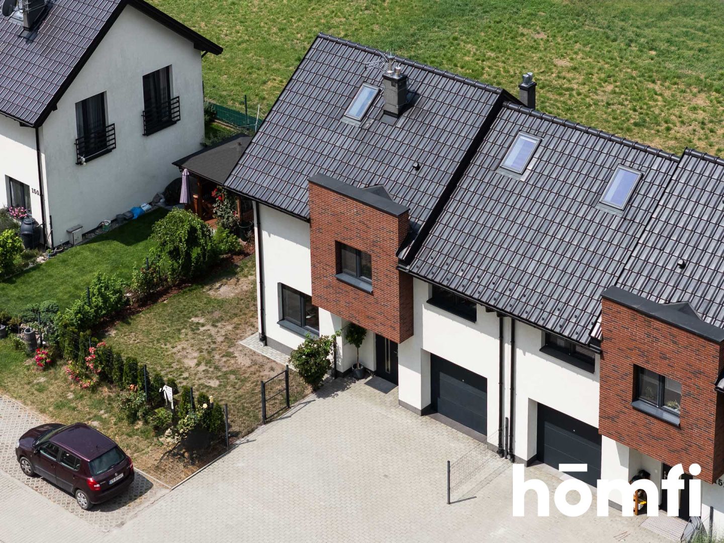 Well-lit, 105m² with a garage built into the building | 246m² plot | garden, terrace, pool, air conditioning | - House - Sale - Krakowski, Zabierzów / Brzezie