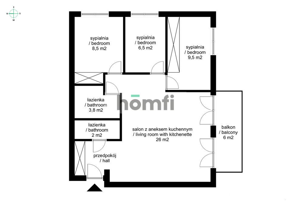 4 room apartment | NY Residence | garage + storage unit - Apartment - Sale - Kraków, Krowodrza / Łobzów