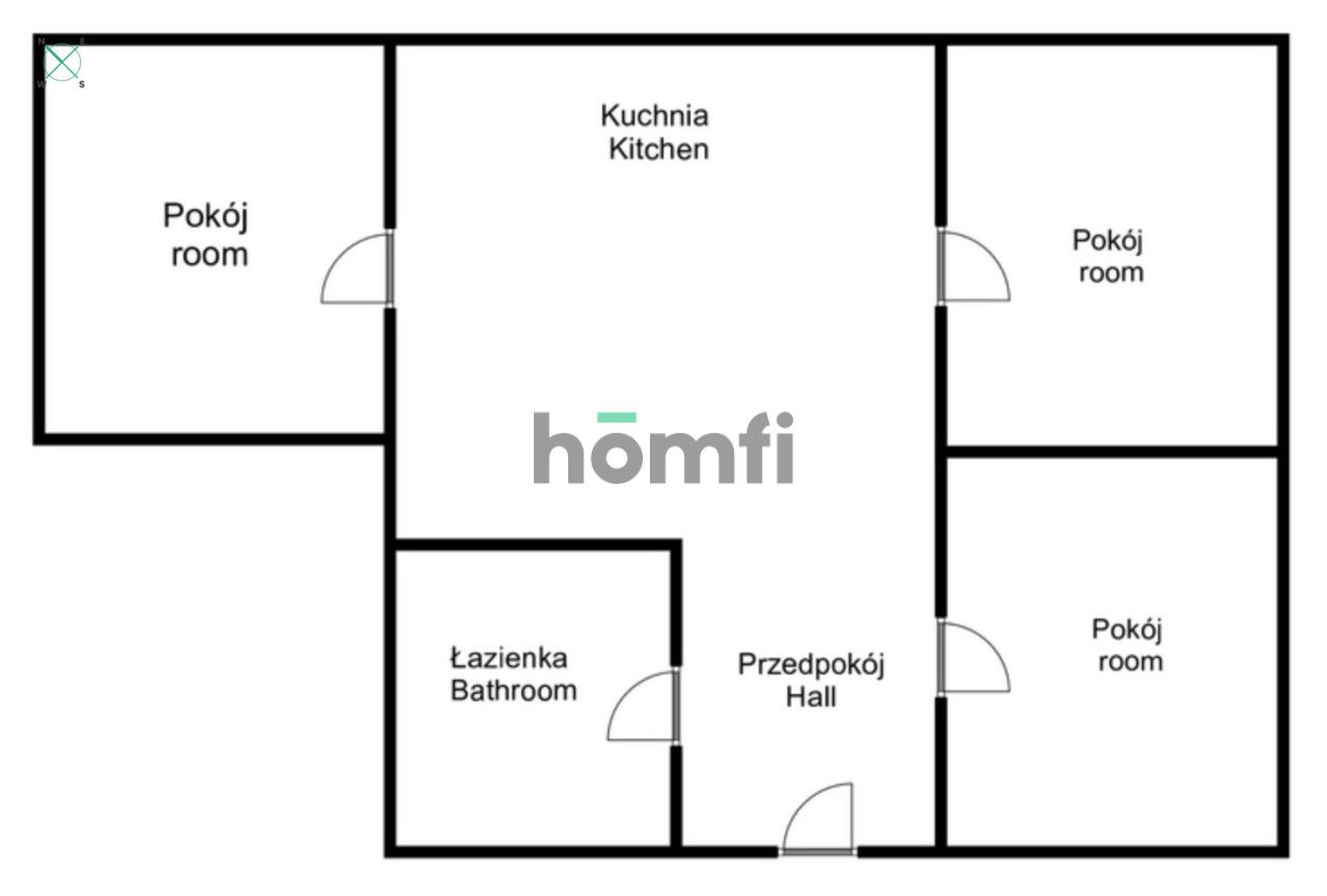 Trzypokojowe mieszkanie w centrum / Kościuszki - Apartment - Rent - Wrocław, Krzyki / Przedmieście Oławskie