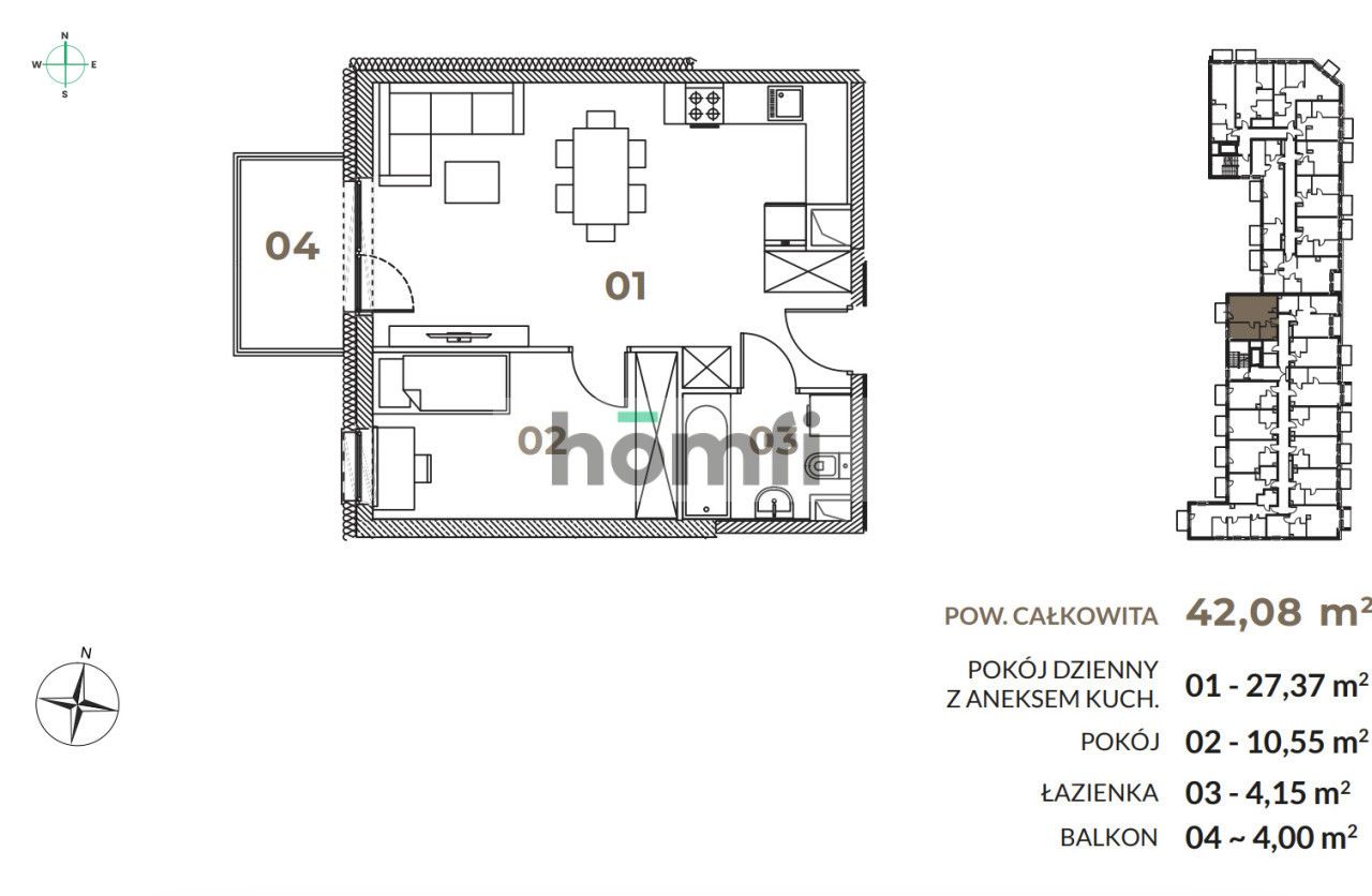 2 pokoje + KOMÓRKA + PARKING + WYKOŃCZENIE | CENTRUM - Mieszkanie - Sprzedaż - Łódź