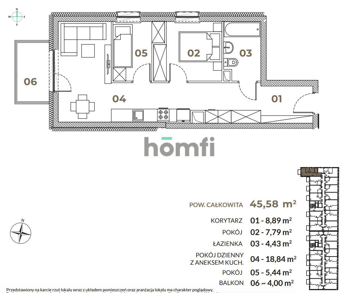 2 rooms + storage room and parking - Apartment - Sale - Łódź