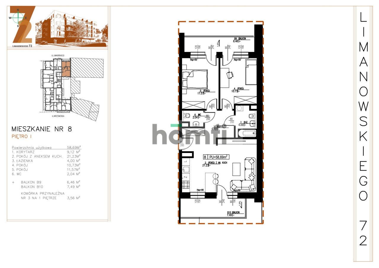 Decomposed M3 in L72 in Baluty - Квартира - Продаж - Łódź, Bałuty