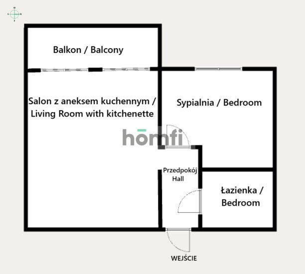 Comfortable 2-room apartment (Rakowicka 15A) - Apartment - Rent - Kraków, Śródmieście / Grzegórzki