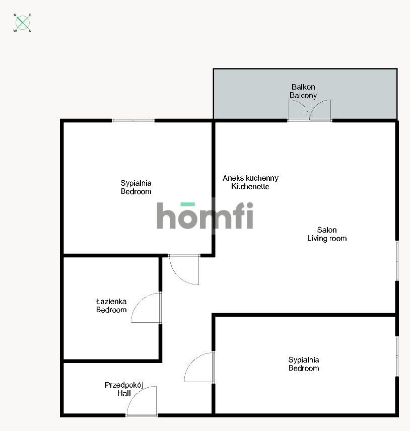 3-room flat at Motylkowa street - Krzyki - Квартира - Оренда - Wrocław, Krzyki / Ołtaszyn