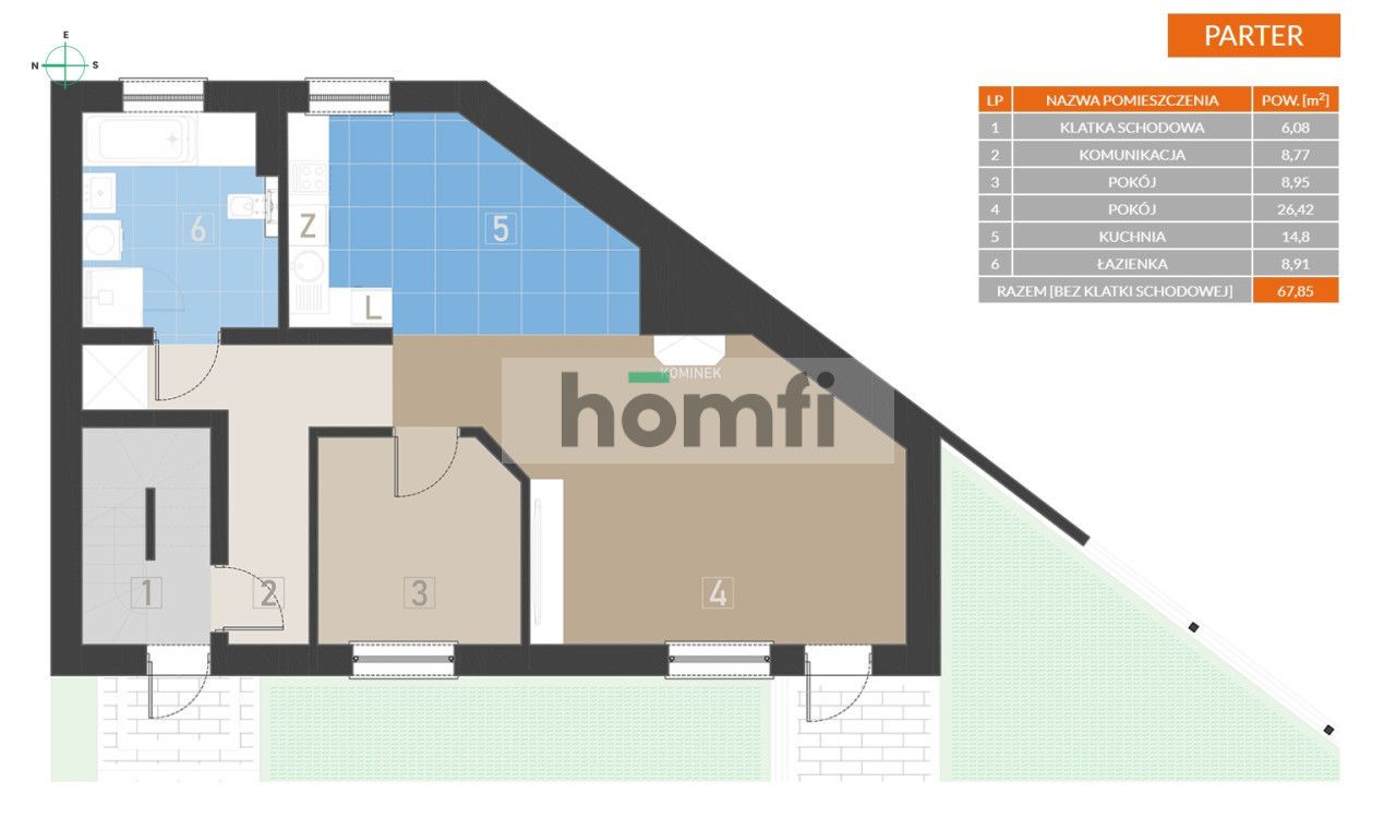 Mieszkanie z ogródkiem 2 miejsca postojowe w cenie - Mieszkanie - Sprzedaż - Pabianicki, Pabianice