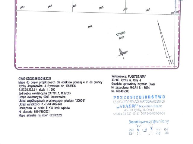 Działka budowlana 890 m² w Tychach, Wygorzele - Działka - Sprzedaż - Tychy, Wygorzele