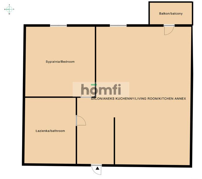 COMFORTABLE 2-ROOM APARTMENT ON OSTROBRAMSKA STREET – KORONA PRAGI - Apartment - Sale - Warszawa, Praga-Południe